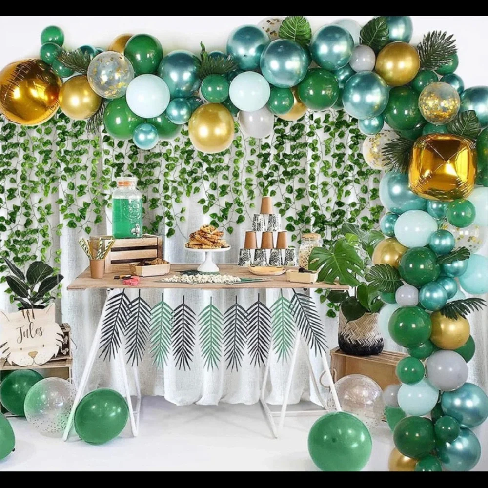 12 Pack | Artificial Ivy Leaves Garland Wedding Greenery Vines 78 Total Feet